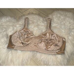 Playtex 4745 18 Hour Ultimate Lift Support Full Figure Bra Floral 40DD Beige